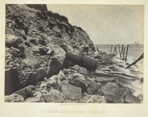 Vnější pohled na Fort Sumpter, 1866. od George N. Barnard