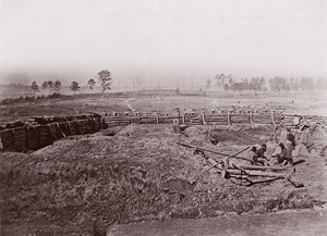 Rebelské opevnění před Atlantou, ca. 1864. od George N. Barnard