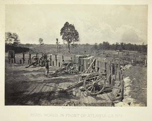 Rebel Works in Front of Atlanta, GA, č. 2, 1864. od George N. Barnard