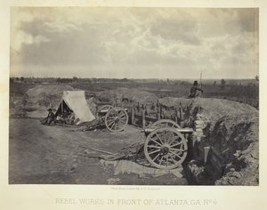 Rebel Works in Front of Atlanta, GA, č. 4, 1864. od George N. Barnard