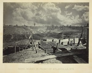 Rebel Works in Front of Atlanta, GA, č. 5, 1864. od George N. Barnard