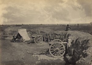Konfederační opevnění před Atlantou ve státě Georgia, č. 4 od George N. Barnard