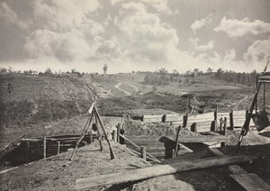 Rebel Works před Atlantou, Georgia, č. 5, 1865-1866. od George N. Barnard