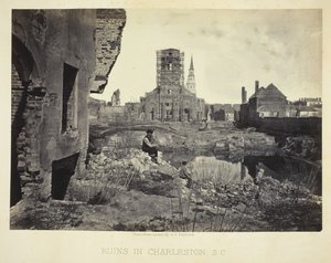Ruiny v Charlestonu, S.C., 186566. od George N. Barnard