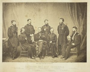 Sherman a jeho generálové od George N. Barnard