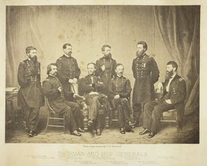 Sherman a jeho generálové, 1865. od George N. Barnard