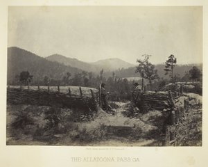 Průsmyk Allatoona, GA od George N. Barnard