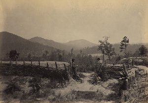 Průsmyk Allatoona, Georgie od George N. Barnard