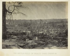 The Battle Field of Peach Tree Creek, Ga., 186466. od George N. Barnard