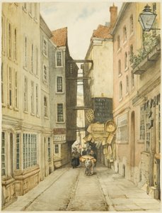 Mary-le-Port Street (tužka a akvarel na papíře)