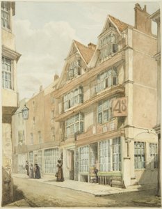 South Side, Wine Street (tužka a akvarel na papíře) od George Orleans Delamotte
