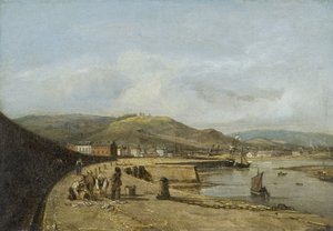 Swansea od západního mola od George Orleans Delamotte
