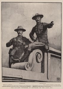 Galantní obránce Mafekingu na stráži od George Percy Jacomb Hood