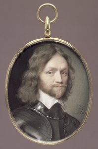 Generál Henry Ireton (1611-51) parlamentní generál a lord náměstek Irska (wc na pergamenu na kartě)