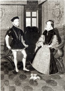 Portrét Filipa II. Španělského (1527-98) a královny Marie I. (1516-58) vyrytý Josephem Brownem, 1812