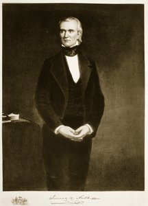 James K. Polk (1795-1849), 11. prezident Spojených států amerických, pub. 1901 (hlubotisk)