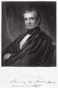 James Knox Polk, vyrytý Henry Bryan Hall (1808-84) od George Peter Alexander Healy