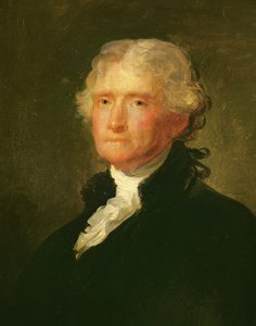 Portrét Thomase Jeffersona podle obrazu Gilberta Stuarta (1755-1828)