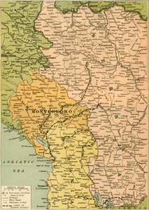 Mapa pro ilustraci srbského ústupu, 1919.