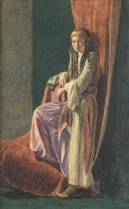 Turecká dívka, 1853 (Wc s barvou těla na papíře)
