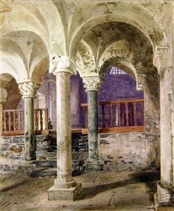 Krypta svatého Nicolase Giornica, Kanton Ticino, Švýcarsko od George Price Boyce