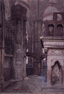 Kaple Edwarda Confessors, Westminsterské opatství od George Price Boyce