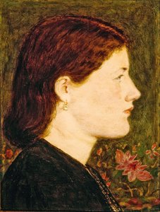 Studie Ellen Smithové, hlava a ramena (olej na desce) od George Price Boyce