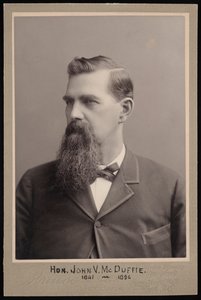 Portrét Johna Van McDuffieho 1841-1896, před rokem 1896. od George Prince