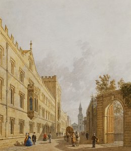 Exeter College, Oxford, 1848 od George Pyne