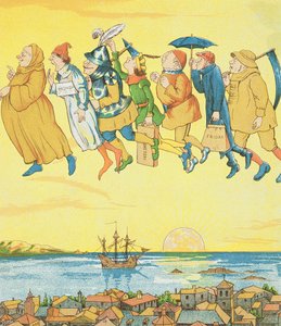 Dny v týdnu, ilustrace z knihy Rumpelstiltskin