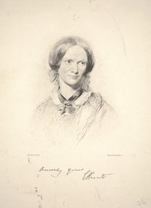 Charlotte Brontëová, rytina Walker & Boutall od George Richmond