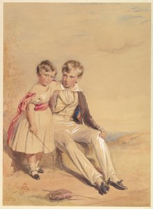Portrét dvou dětí od George Richmond