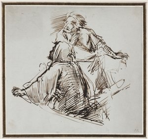 Dvě mužské postavy, c. 1829. od George Richmond