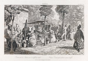 Boulevard Des Italiens, kolem roku 1821 (lept)