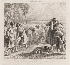Harvest, Augsbourg, cca 1821 (lept) od George Robert Lewis