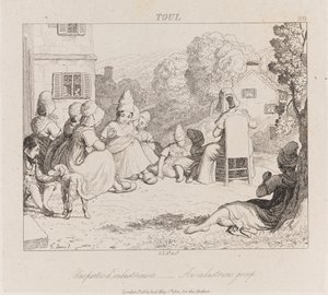 Industrious Group, Toul, cca 1821 (lept) od George Robert Lewis