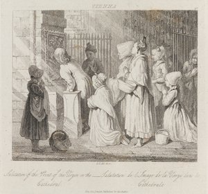 Saluting Virgin, Vídeň, kolem roku 1821 (lept)