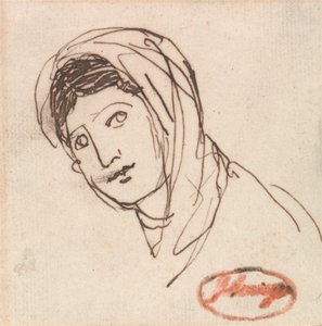 Ženská hlava od George Romney