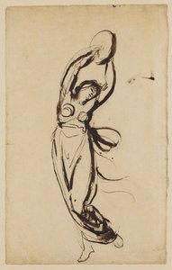 Nymfa tančící s tamburínou od George Romney