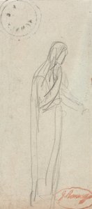 Postava stojící ženy od George Romney