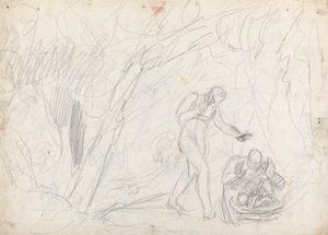 Opuštění a záchrana Perdity ze "Zimní pohádky" (upraveno, ale nefalšováno) od George Romney