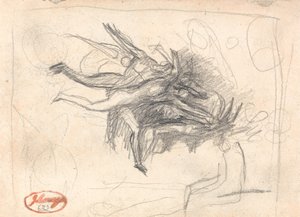 Ďáblové při pokoušení Krista od George Romney