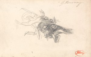 Ďáblové při pokoušení Krista od George Romney