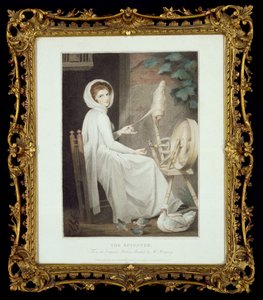 Spinner (kaiverrus Thomas Cheesman, G. Romneyn mukaan, julkaissut John ja Josiah Boydell 1789) od George Romney