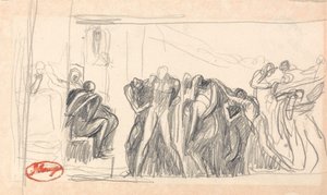 Kompozice obrazu; Vězeň před soudcem od George Romney