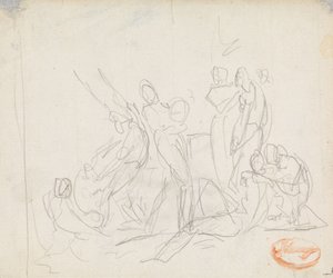 Studie kompozice postavy č. 14 od George Romney