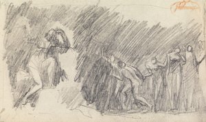 Studie kompozice postavy č. 5 od George Romney