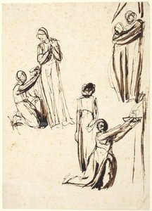 Studie postav od George Romney