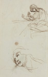 Studie postav [zadní strana] od George Romney