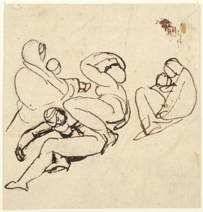 Studie postav trpících žen a dětí od George Romney